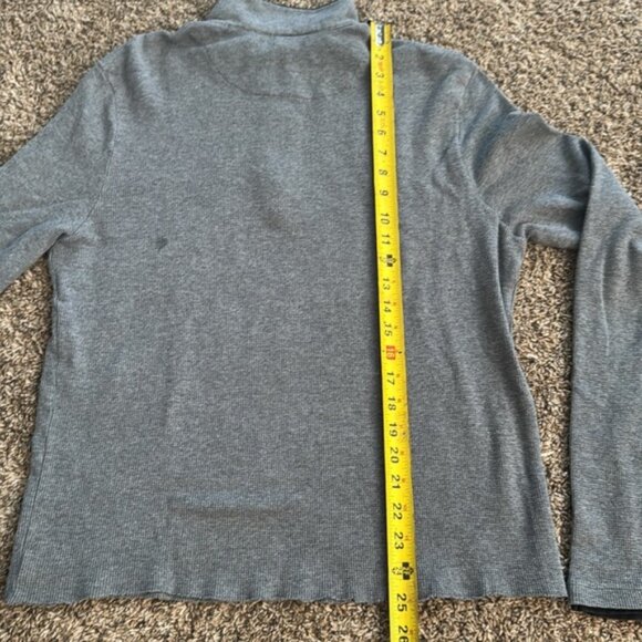 Michael Kors Men’s Half Zip Pullover Sweater Grey Size Large - Picture 7 of 9
